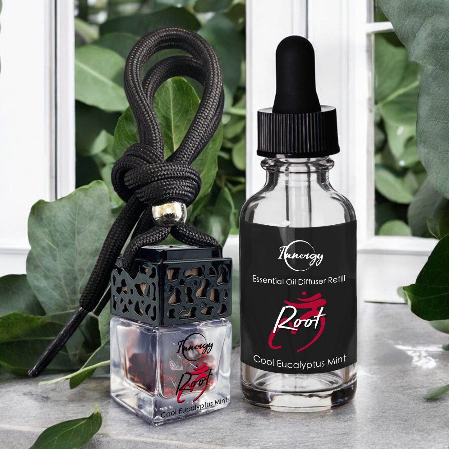 Root Chakra Crystal-Enhanced Oil Diffuser, Car Air Freshener, 8ml - Tampa Home & Garden Store