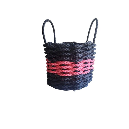 Rope Storage Basket Black and Pink - Tampa Home & Garden Store