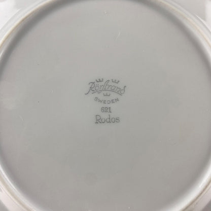Rorstrand Rodos Espresso Dessert Modern Dish Set. 1900's Swedish Coffee Breakfast Set for 11. Leaf Motif. Dining Tea Room Table Decor. - Tampa Home & Garden Store