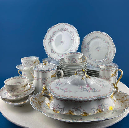 Rorstrand Rodos Espresso Dessert Modern Dish Set. 1900's Swedish Coffee Breakfast Set for 11. Leaf Motif. Dining Tea Room Table Decor. - Tampa Home & Garden Store