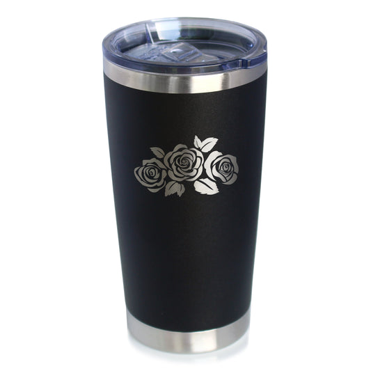 Roses - 20 oz Coffee Tumbler - Tampa soil911.com