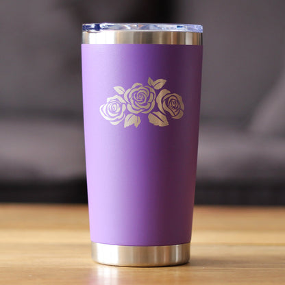 Roses - 20 oz Coffee Tumbler - Tampa soil911.com