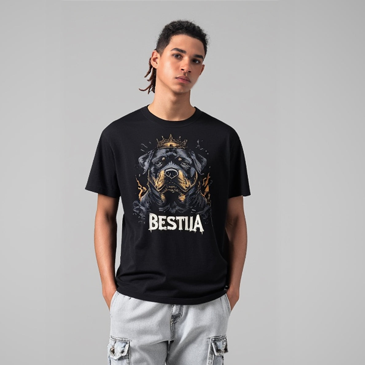 Rottweiler T-shirt Black - Tampa Home & Garden Store