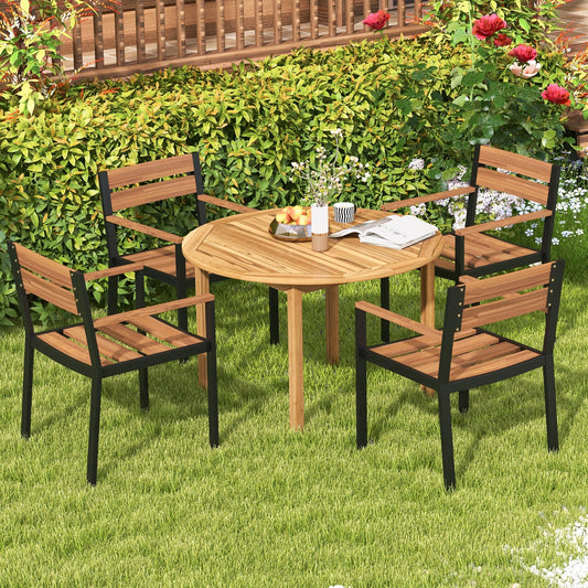4-Person Large Round Outdoor Dining Table - Tampa Home & Garden Store
