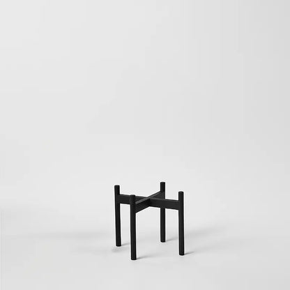 Support à plantes arrondi en bois dur