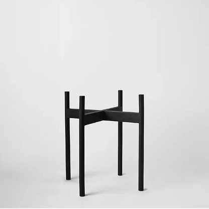 Support à plantes arrondi en bois dur