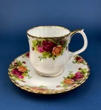 Royal Albert Cup and Saucer. Old Country Motif Coffee or Tea Set. Made in England. Replacements. - Tampa Home & Garden Store