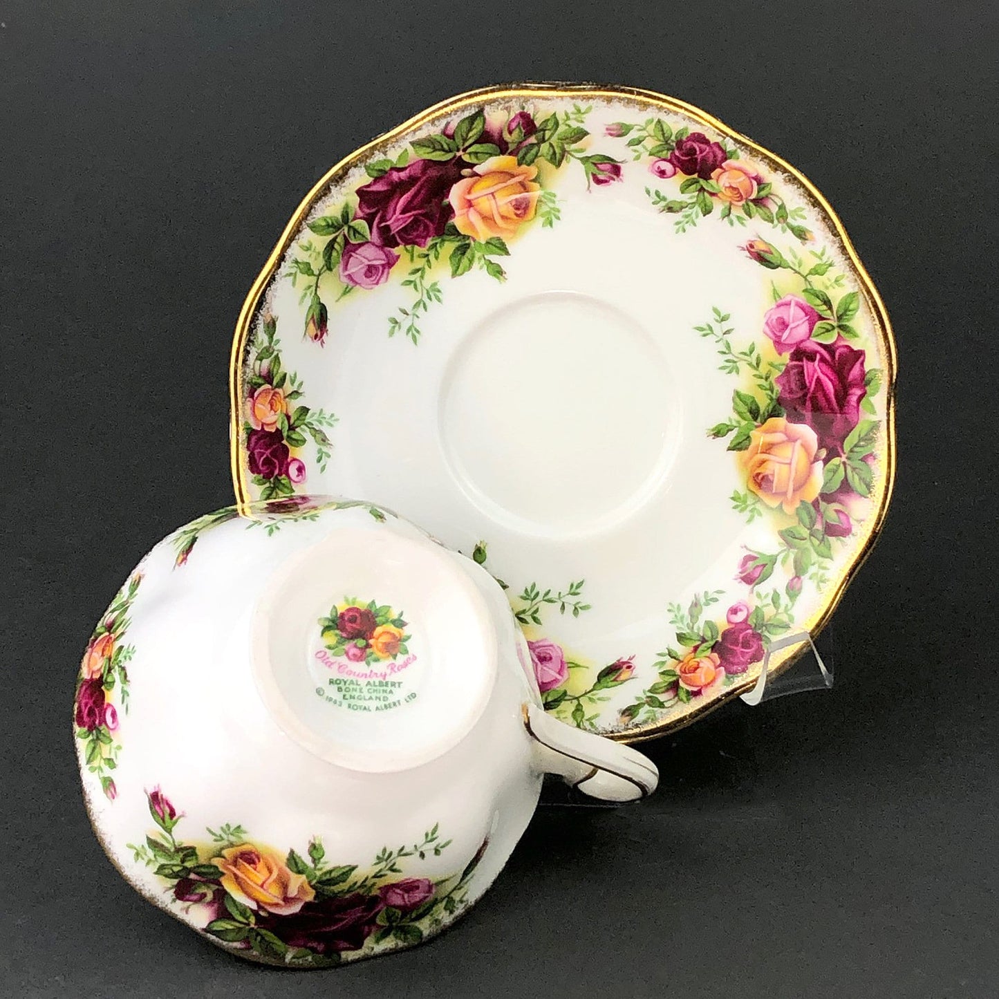 Royal Albert Cup and Saucer. Old Country Motif Coffee or Tea Set. Made in England. Replacements. - Tampa Home & Garden Store