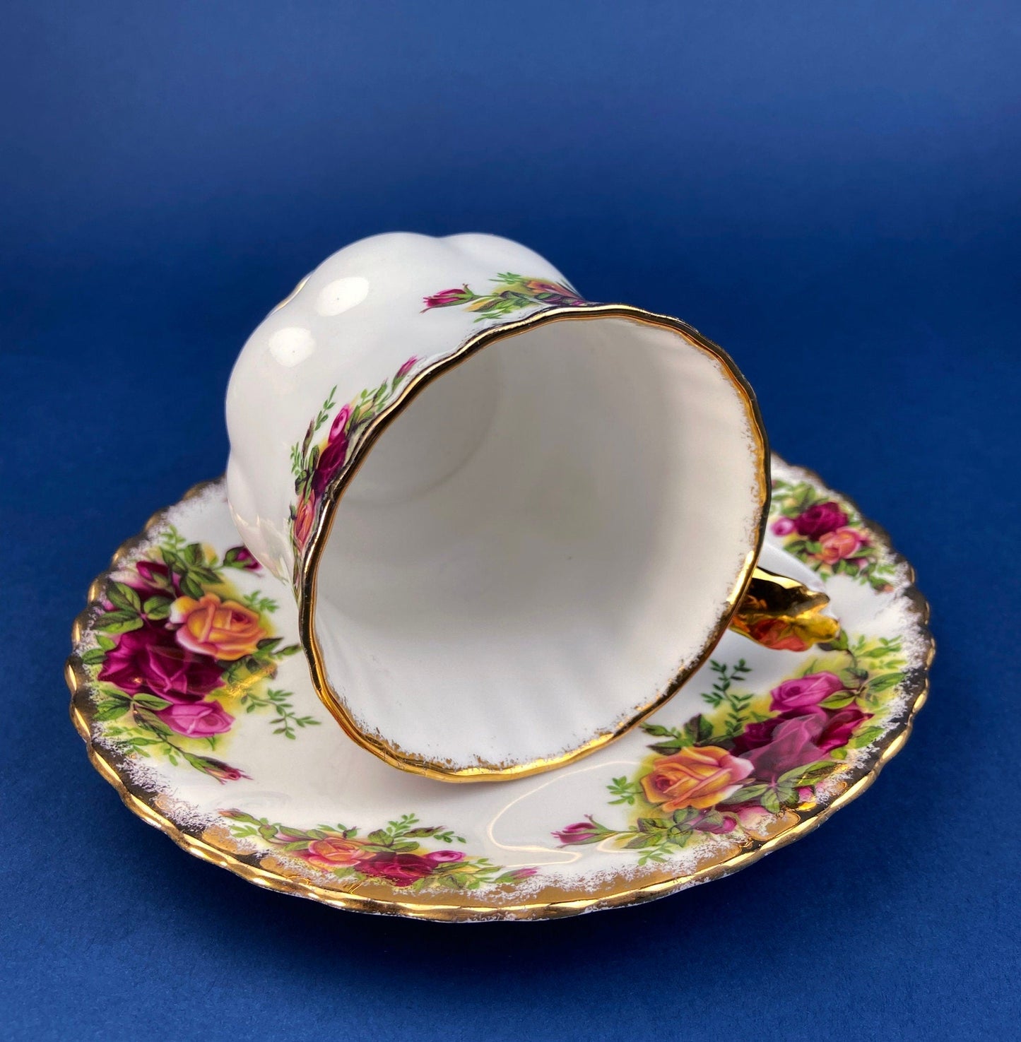 Royal Albert Cup and Saucer. Old Country Roses Motif Tea/Coffee Set.  Made in England. Replacements.  Gift for Mom. Gift for Her. - Tampa Home & Garden Store