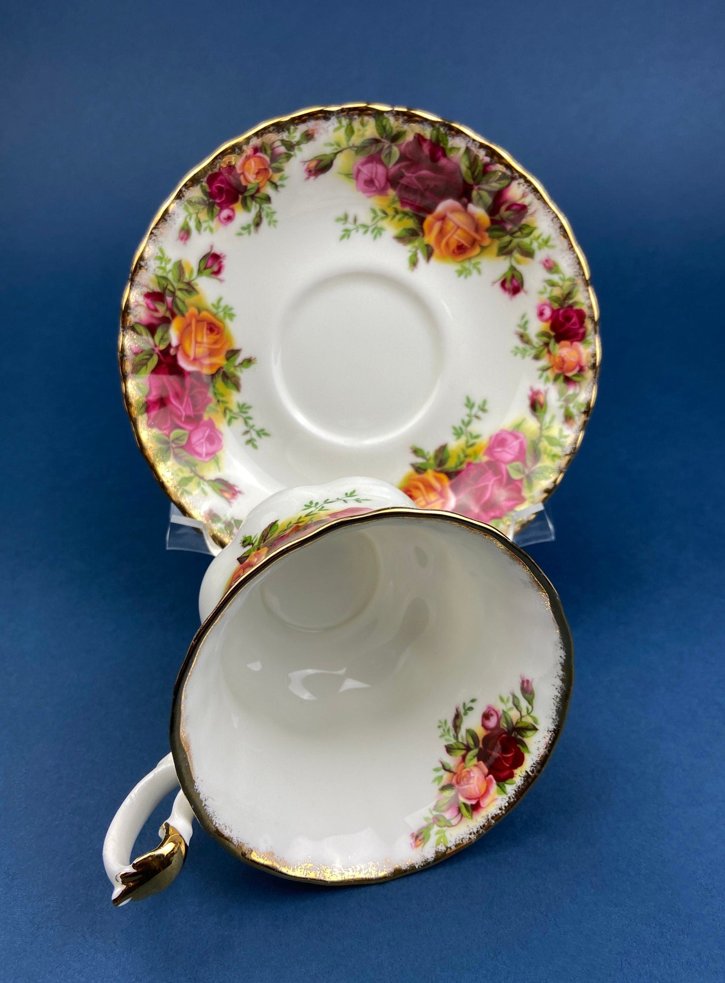 Royal Albert Cup and Saucer. Old Country Roses Motif Tea/Coffee Set.  Made in England. Replacements.  Gift for Mom. Gift for Her. - Tampa Home & Garden Store