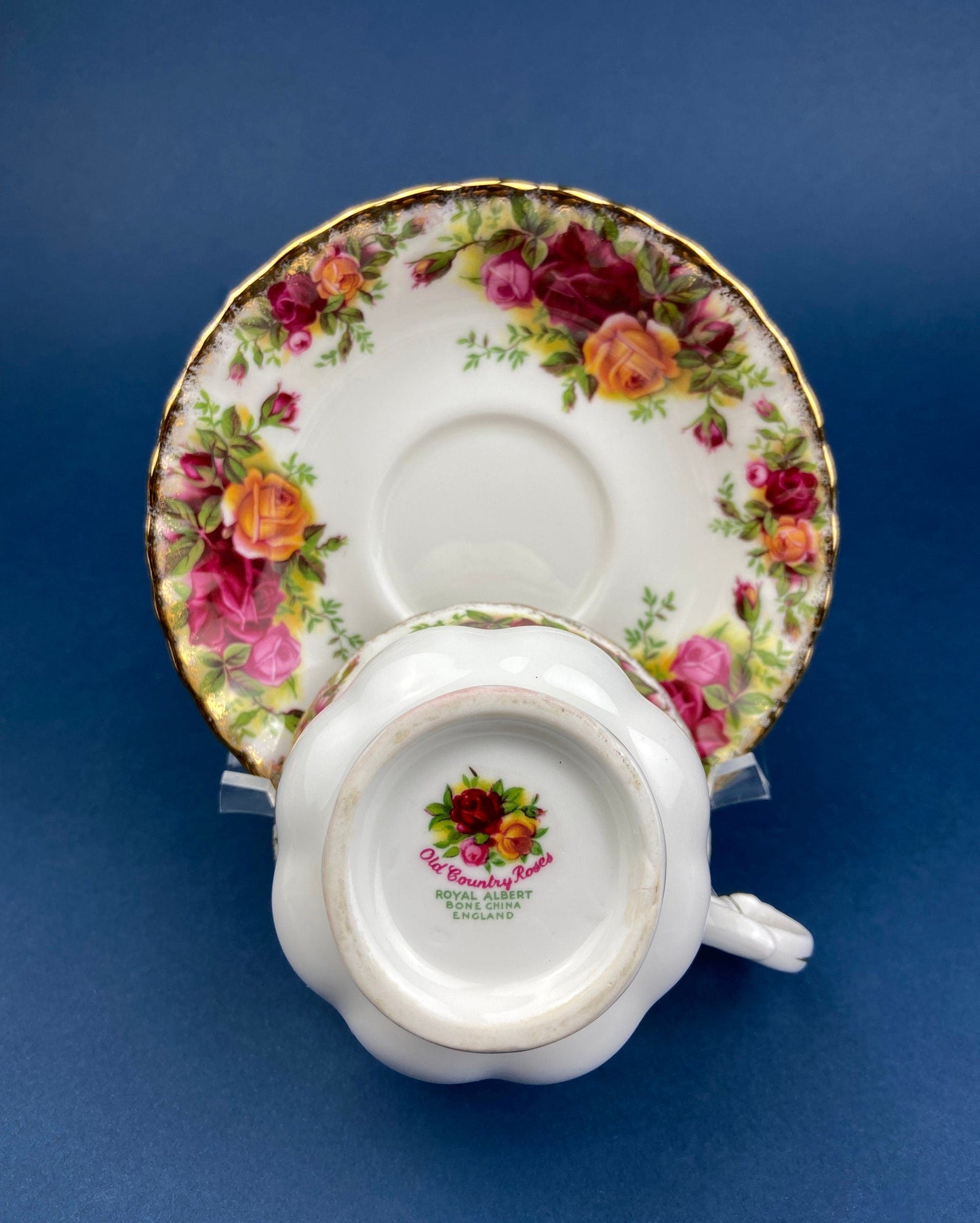 Royal Albert Cup and Saucer. Old Country Roses Motif Tea/Coffee Set.  Made in England. Replacements.  Gift for Mom. Gift for Her. - Tampa Home & Garden Store