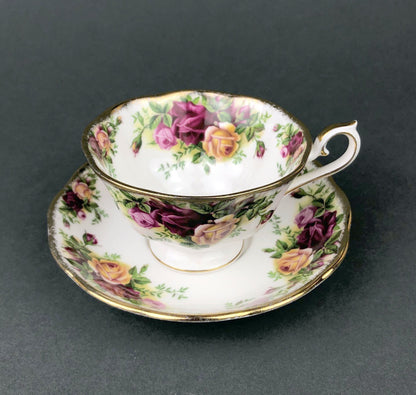 Royal Albert Cup and Saucer. Old Country Roses Motif Tea/Coffee Set.  Made in England. Replacements.  Gift for Mom. Gift for Her. - Tampa Home & Garden Store
