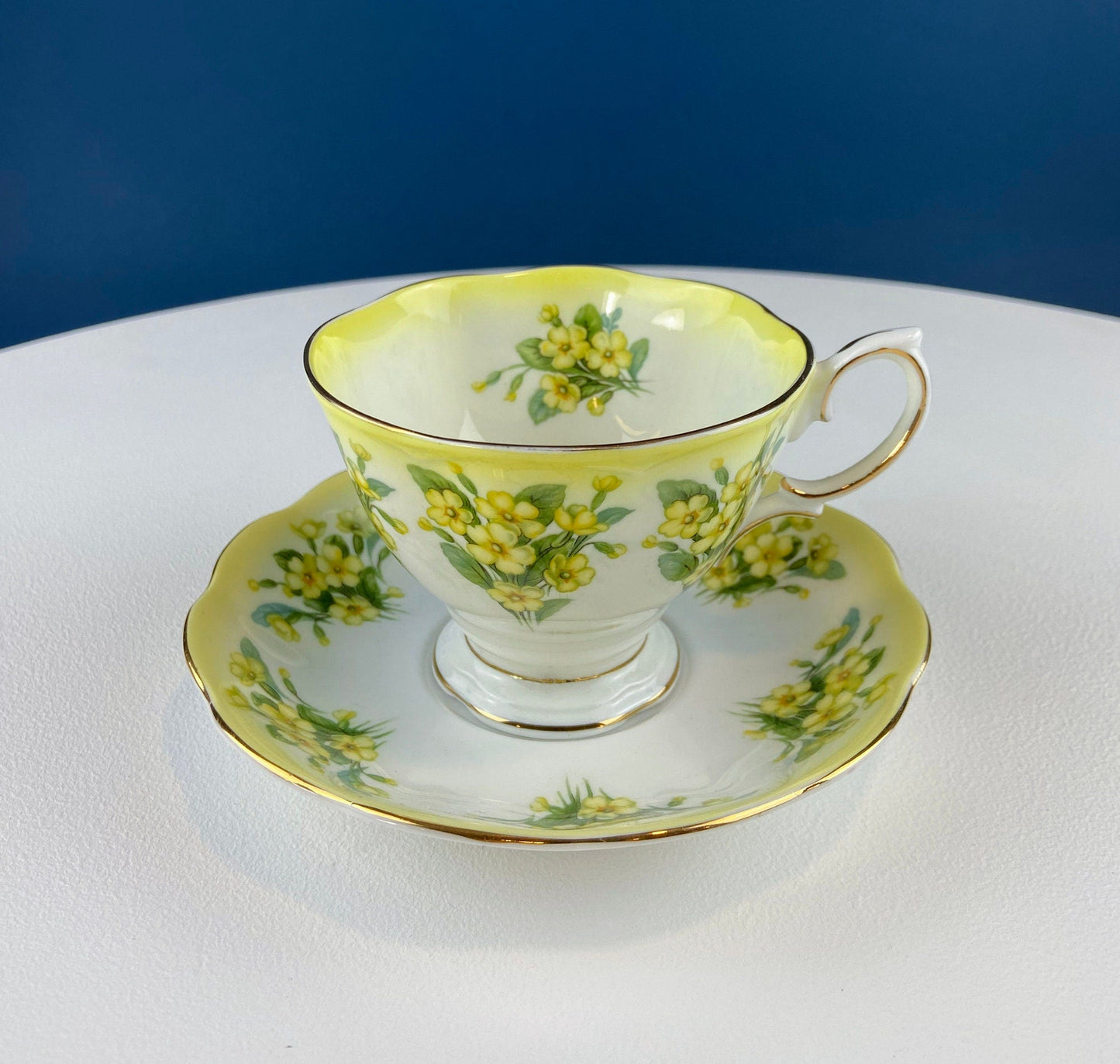 Royal Albert Prudence Teacup and Saucer: Dainty Dina Series, Fine Bone China - Tampa Home & Garden Store
