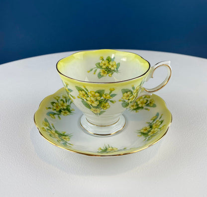 Royal Albert Prudence Teacup and Saucer: Dainty Dina Series, Fine Bone China - Tampa Home & Garden Store