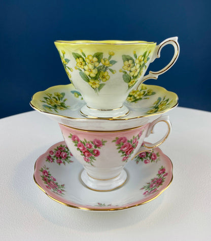 Royal Albert Prudence Teacup and Saucer: Dainty Dina Series, Fine Bone China - Tampa Home & Garden Store