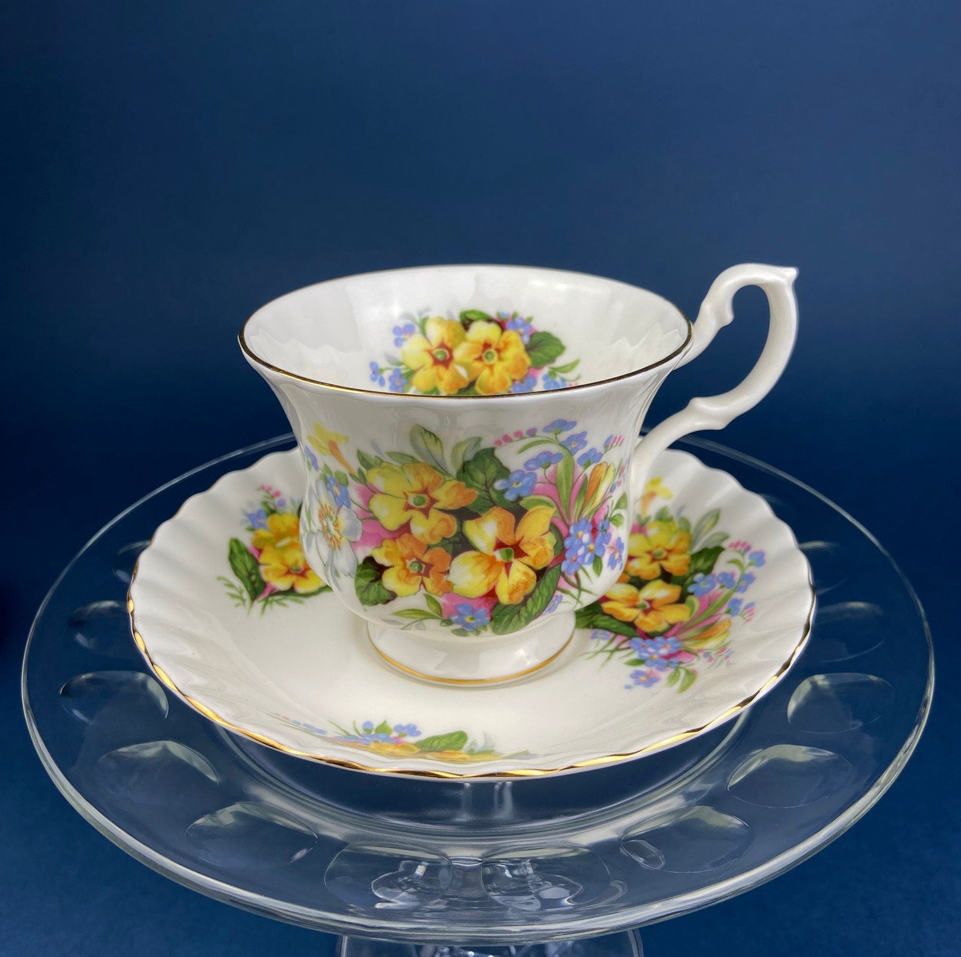 Royal Albert Prudence Teacup and Saucer: Dainty Dina Series, Fine Bone China - Tampa Home & Garden Store