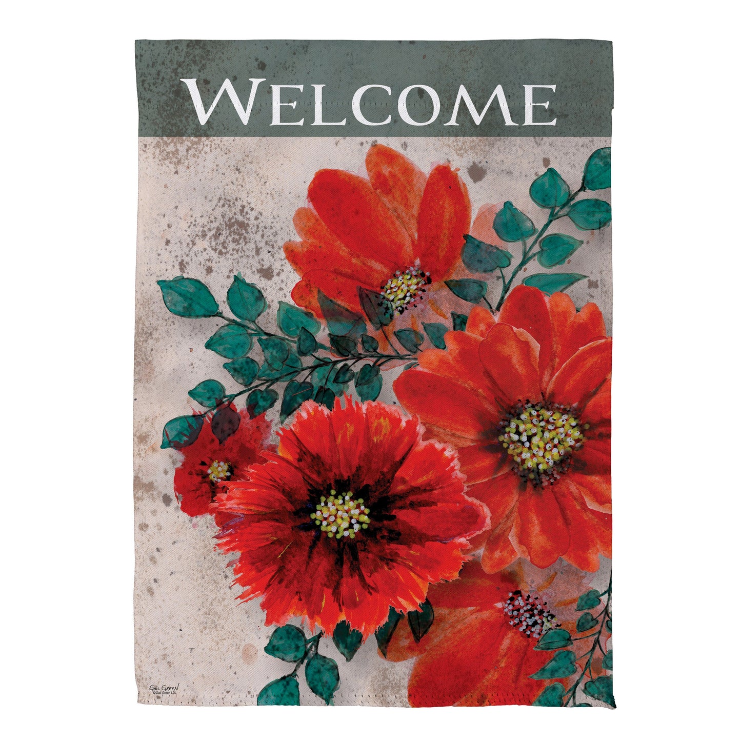 Royal Red Poppy Suede Garden Flag - Tampa Home & Garden Store