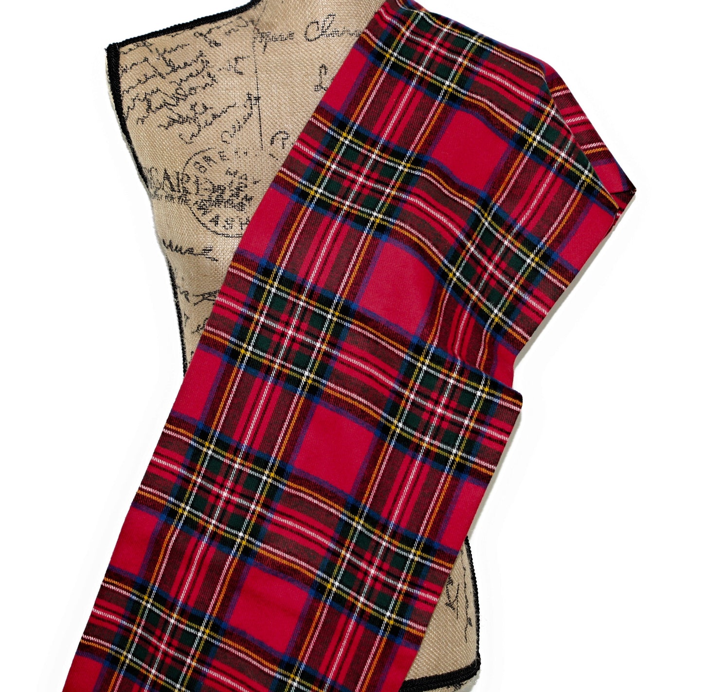 Royal Stewart Tartan Flannel Plaid Infinity or Blanket Scarf - Tampa Home & Garden Store