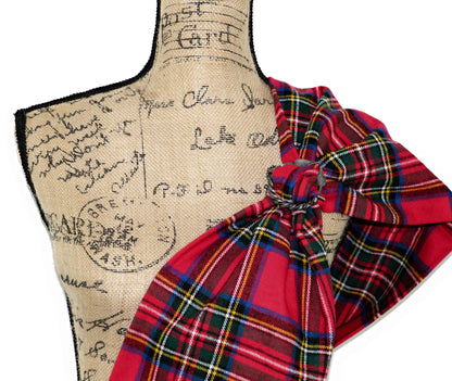 Royal Stewart Tartan Flannel Plaid Infinity or Blanket Scarf - Tampa Home & Garden Store