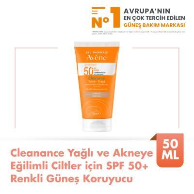 Sunscreen Avène Cleanance SPF 50+ tinted orange-tube, oil-control on Tampa Home & Garden Store