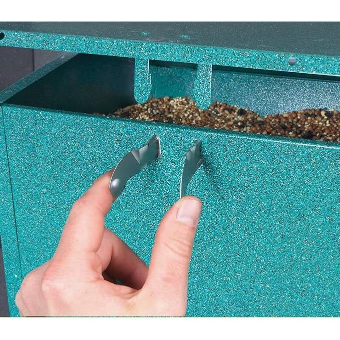 Rugged Green Metal Squirrel-Proof Bird Feeder with Easy-Refill Top - Tampa Home & Garden Store