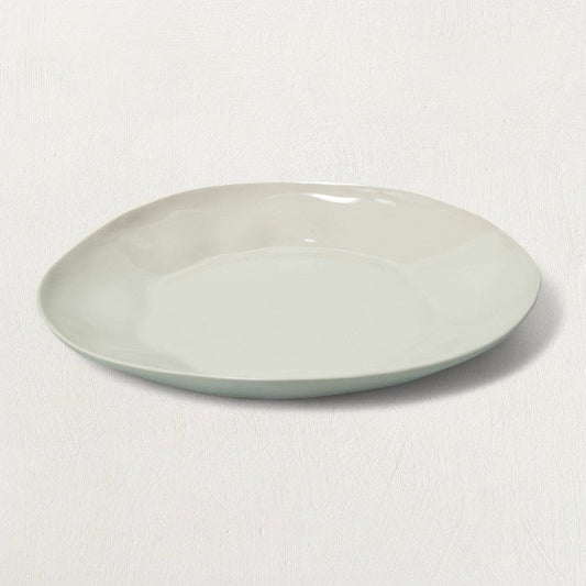 Rugueux Stoneware Dinner Plate, Pearl - Tampa Home & Garden Store