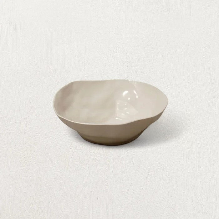 Rugueux Stoneware Side Bowl, Pearl - Tampa Home & Garden Store