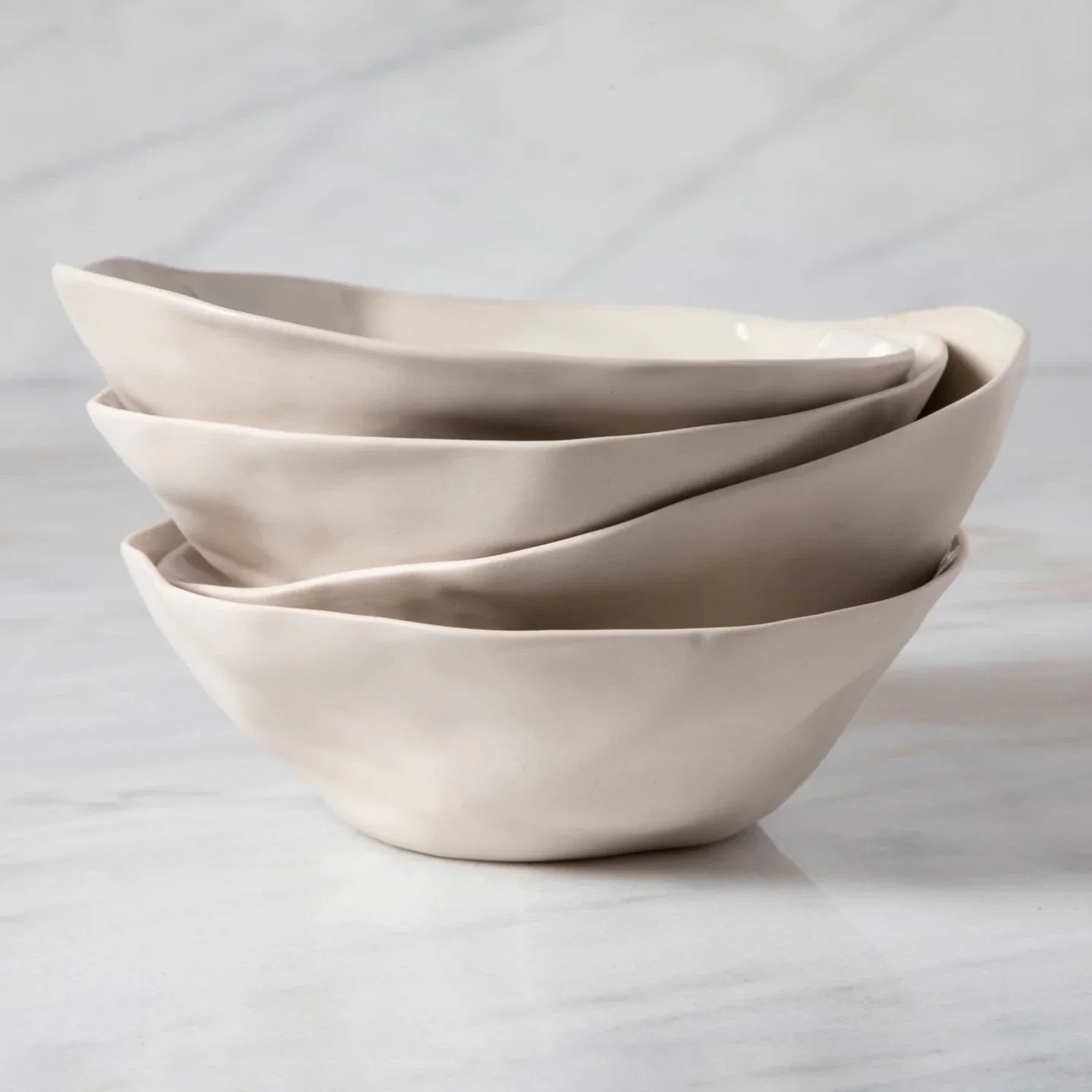 Rugueux Stoneware Side Bowl, Pearl - Tampa Home & Garden Store