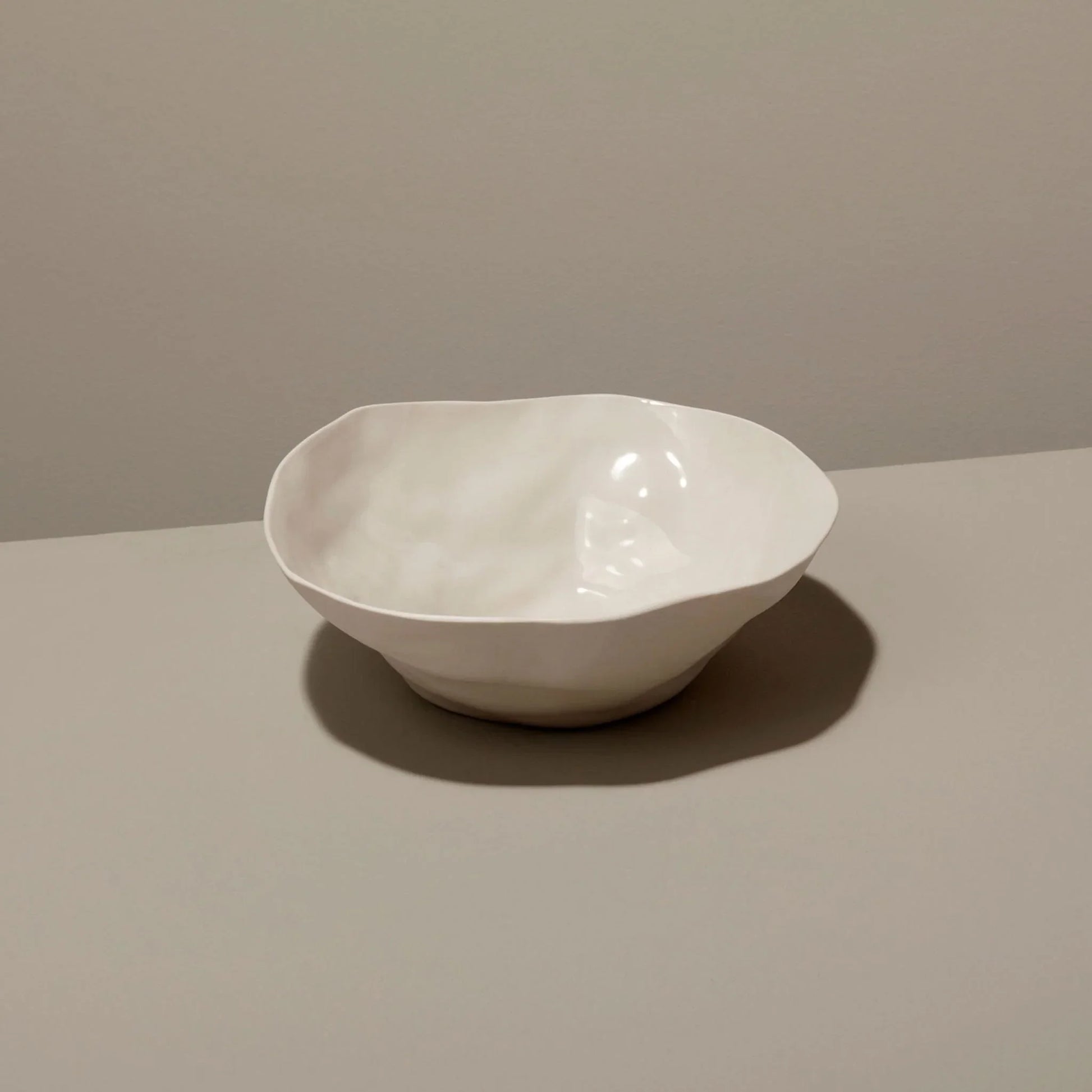 Rugueux Stoneware Side Bowl, Pearl - Tampa Home & Garden Store