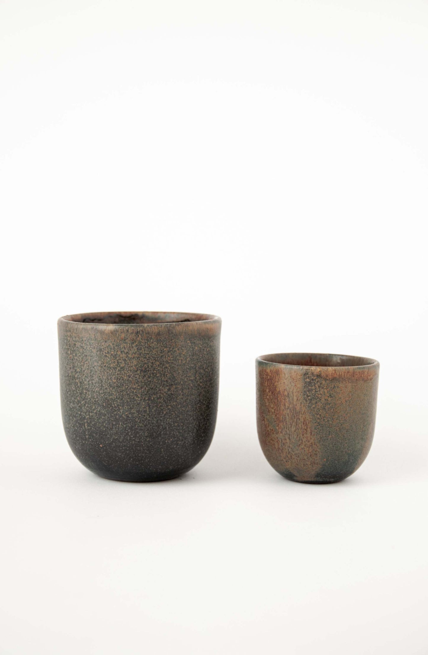 Rust Stoneware Espresso Coffee Cup and Mug