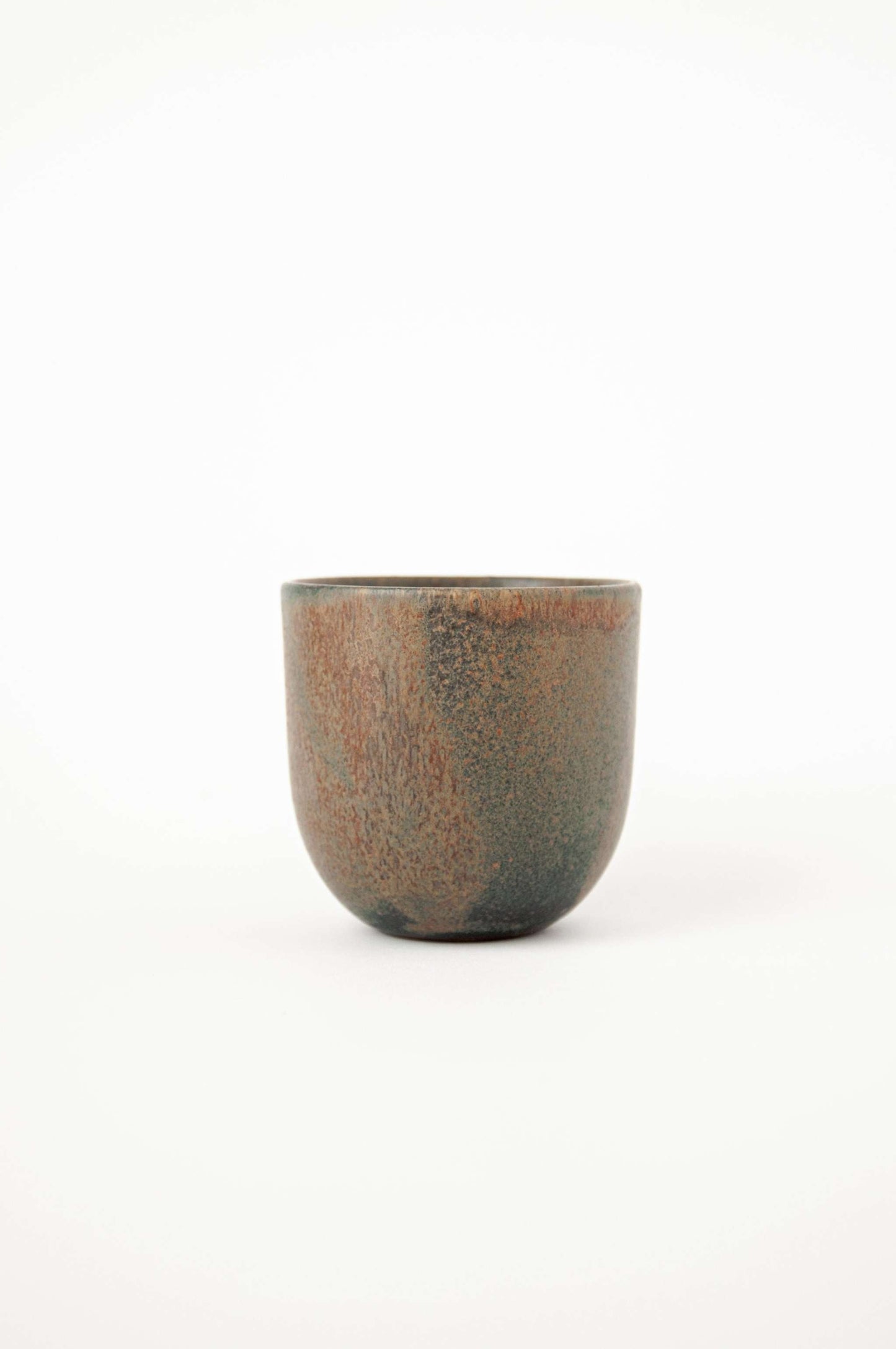 Rust Stoneware Espresso Coffee Cup and Mug