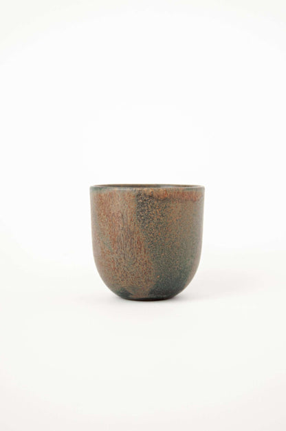 Rust Stoneware Espresso Coffee Cup and Mug