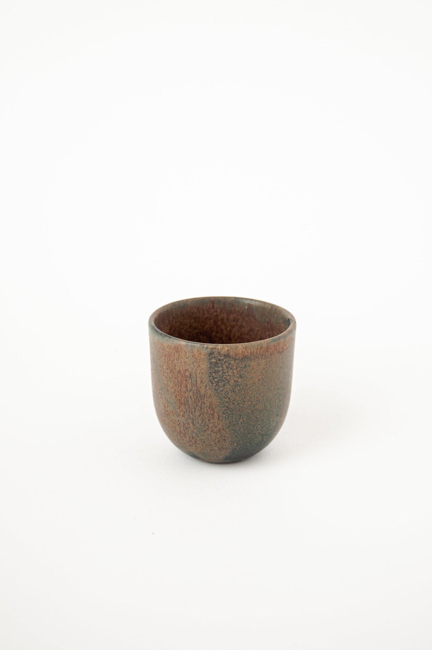 Rust Stoneware Espresso Coffee Cup and Mug