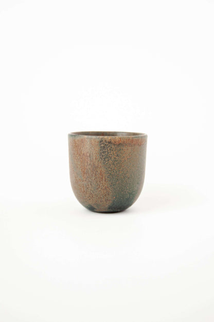 Rust Stoneware Espresso Coffee Cup and Mug