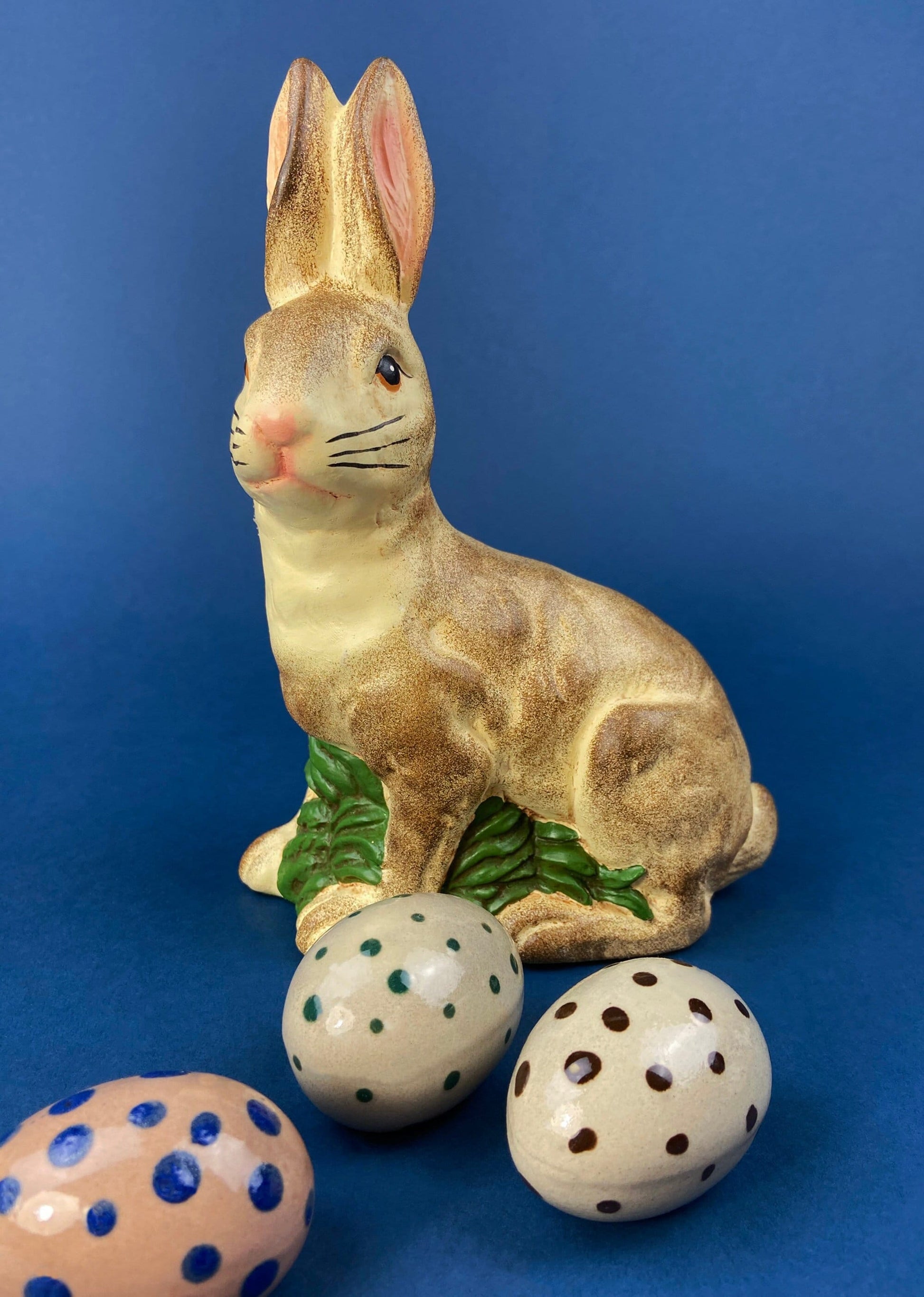 Rustic Bunny Figurine. Rabbit with Cracked Paint Texture. Vintage Easter Display. Spring Celebration. Modern Farmhouse Living. Kids Room. - Tampa Home & Garden Store