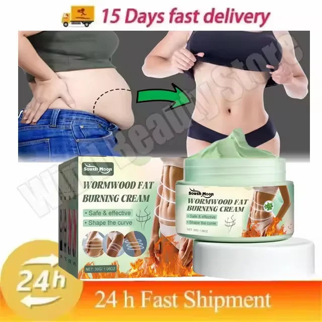 Silcy Skin slimming cream 2pc kit with wormwood fat burning cream jar, green lid cellulite on Tampa Home & Garden Store