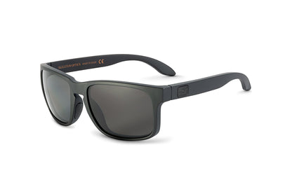 Decoy Blackout sunglasses Skeleton Optics, matte frame with dark lenses and orange temple logo on Tampa Home & Garden Store