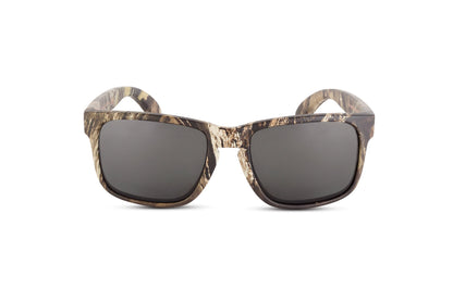 Decoy Mossy Oak Break-Up Country sunglasses camouflage frame Skeleton Optics dark lenses 2 shown on Tampa Home & Garden Store