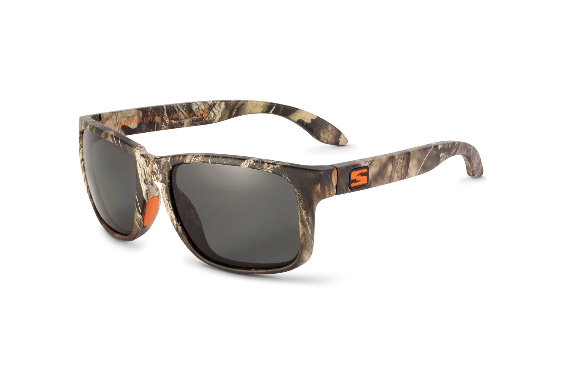 Decoy sunglasses Mossy Oak Break-Up Country camo by Skeleton Optics with orange logo on Tampa Home & Garden Store