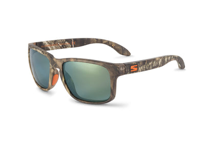 Sunglasses Decoy Mossy Oak Break-Up Country camo frame green mirrored lenses Skeleton Optics on Tampa Home & Garden Store