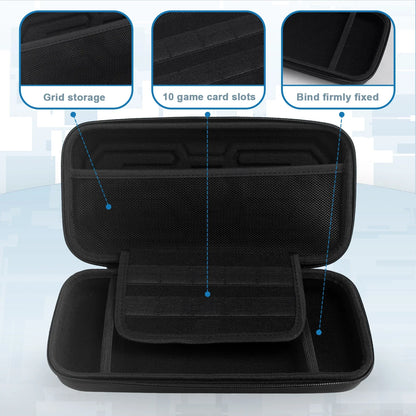 Hard carrying case for Switch 2 with shockproof shell and 10 game card slots on Tampa Home & Garden Store