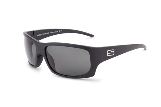 Outlaw sunglasses by Skeleton Optics in matte gray frame with dark gray lenses on Tampa Home & Garden Store