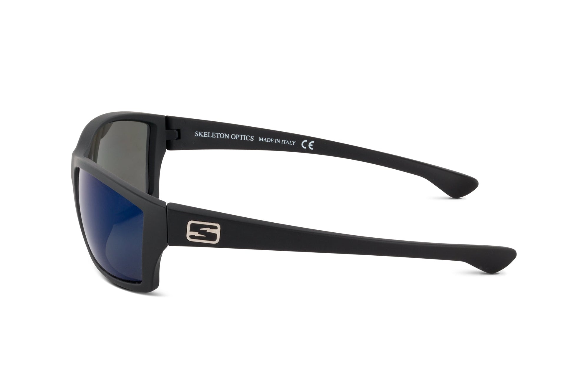 Scout Black Blue Gun Light Pro sunglasses by Skeleton Optics black frame blue lenses on Tampa Home & Garden Store