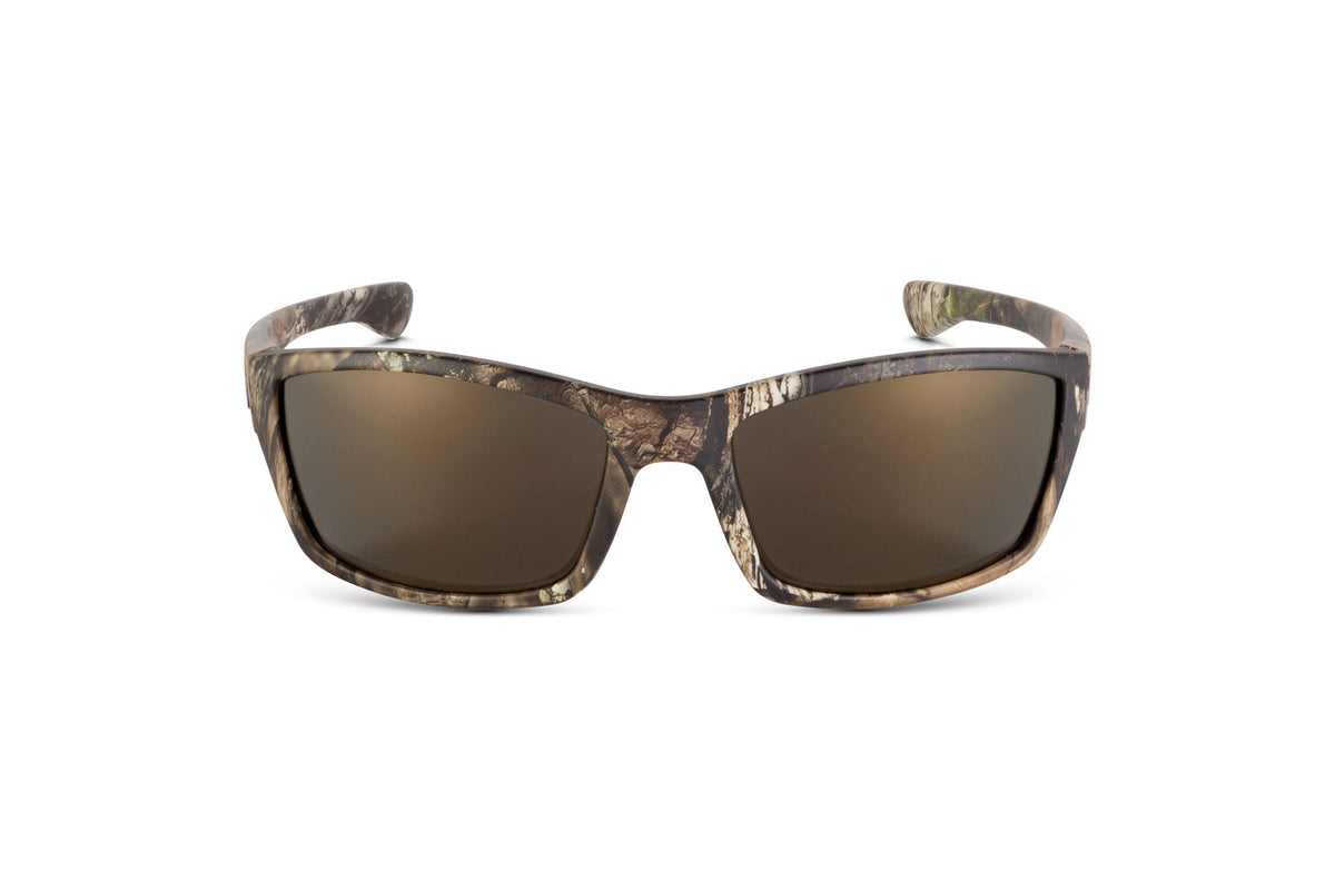 Sunglasses Scout Mossy Oak Break-Up Country by Skeleton Optics camo frame brown lenses on Tampa Home & Garden Store