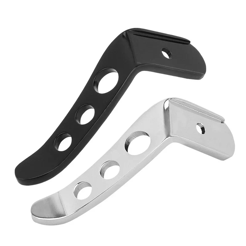 Stand Connector pair in black and silver metal, BikerZoneZ motorcycle outerwear hardware on Tampa Home & Garden Store