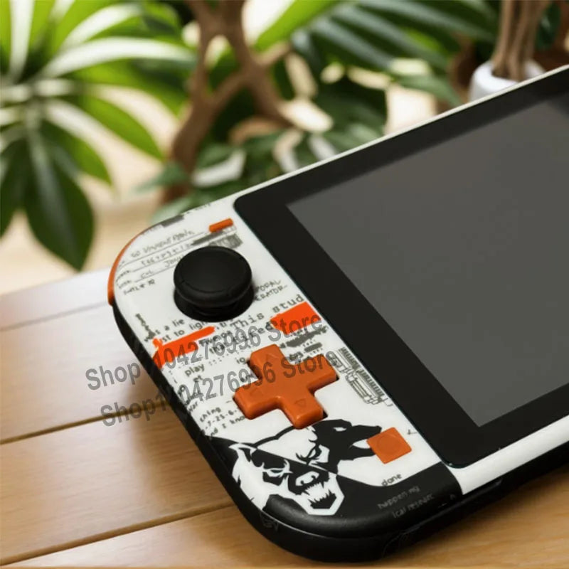 Switch Lite case replacement shell by FLIPSTYLEZLLC with orange D‑pad black joystick design on Tampa Home & Garden Store