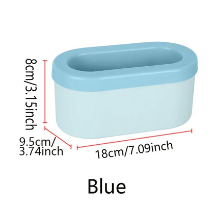 Portable Round Silicone Ice Bucket and Mold