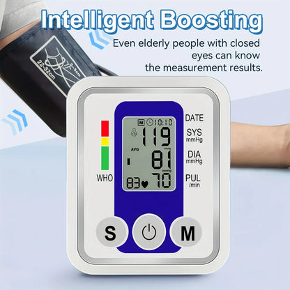 Digital Arm Cuff Device – Automatic LCD Display with USB Power and Wraparound Fit