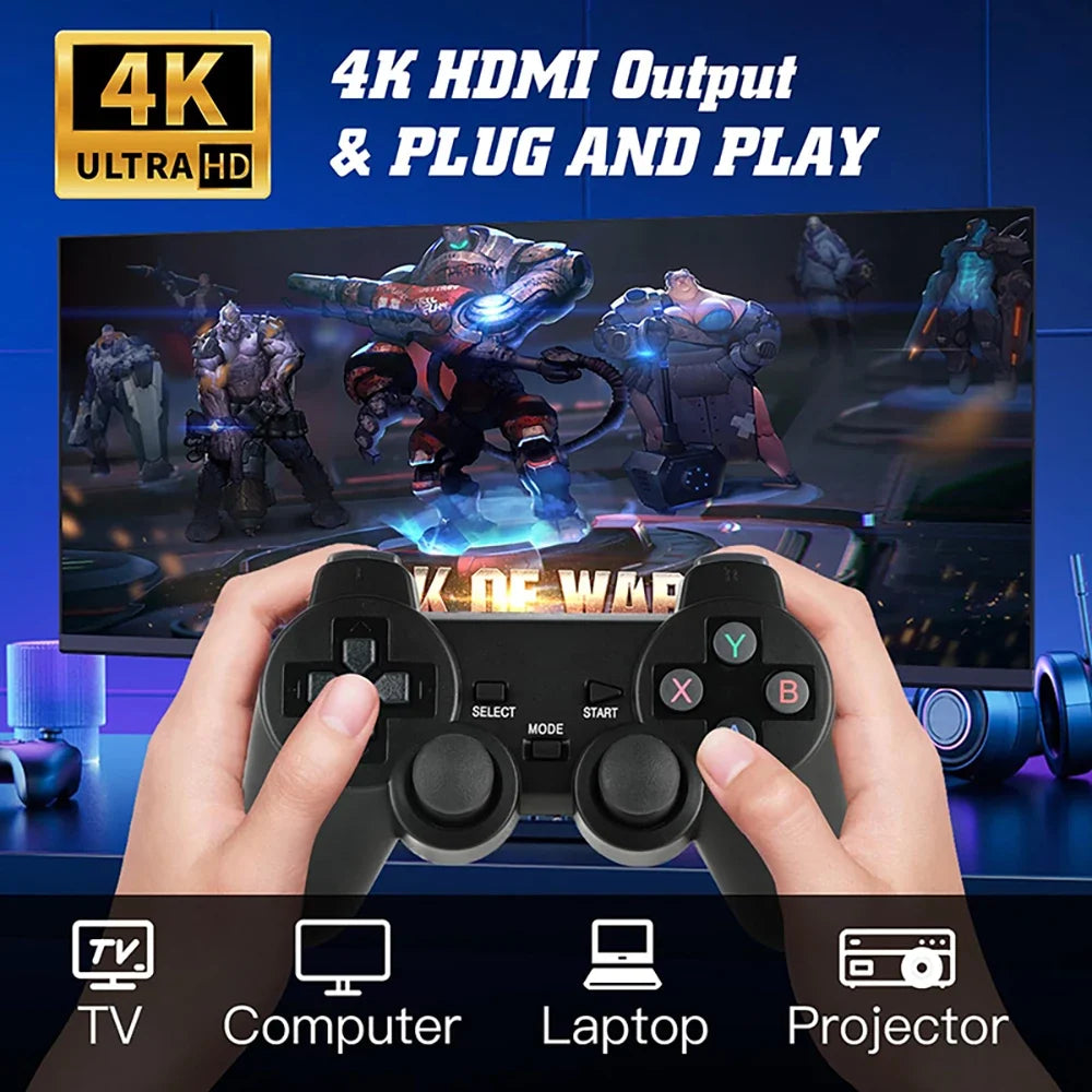 Retro game console with 20000 games, plug‑and‑play TV stick and 2 wireless controllers on Tampa Home & Garden Store