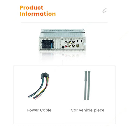UpTrend Deals 1-DIN 7-inch car stereo with CarPlay; back shows ports, power cable, brackets on Tampa Home & Garden Store